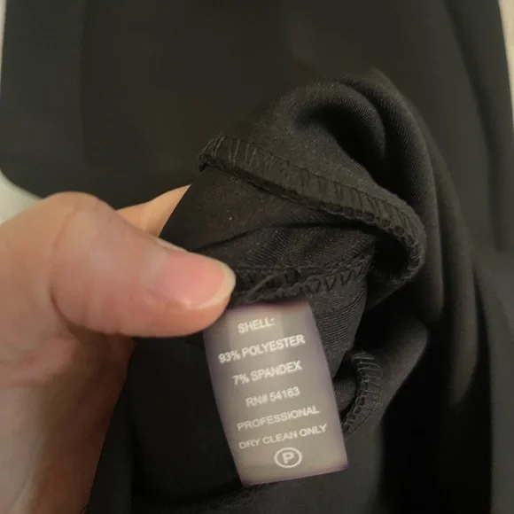 Calvin Klein Black Sheath Dress Crew Neck Midi - Picture 5 of 6